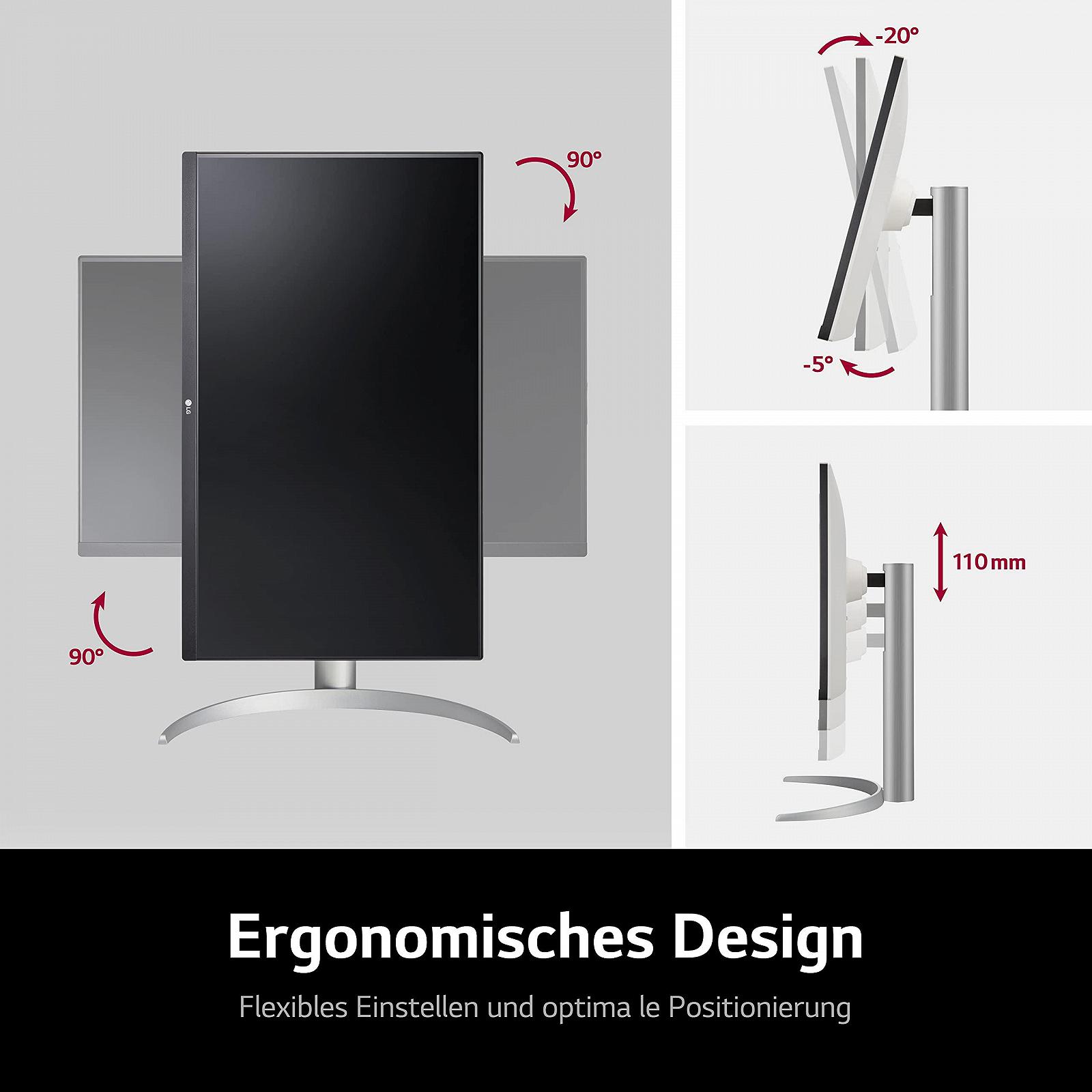 Монитор LG Electronics 27UP85NP-W 4K UHD 27 дюймов IPS с DCI-P3 95% и 5мс GtG - Бело-черный, фото №7