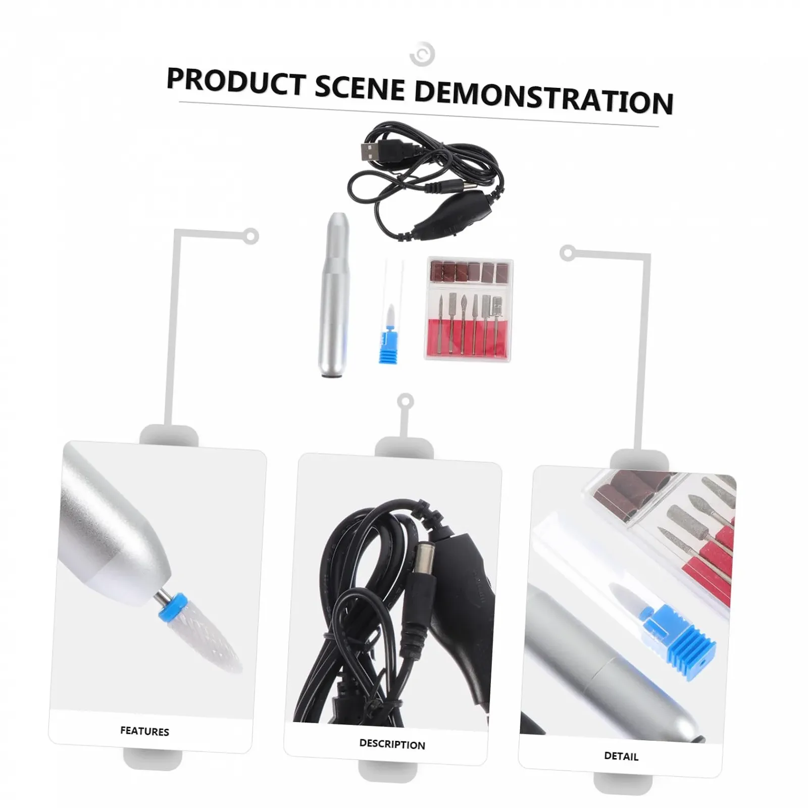 Электрический набор для маникюра и педикюра WRITWAA 1 Satz, фото №4