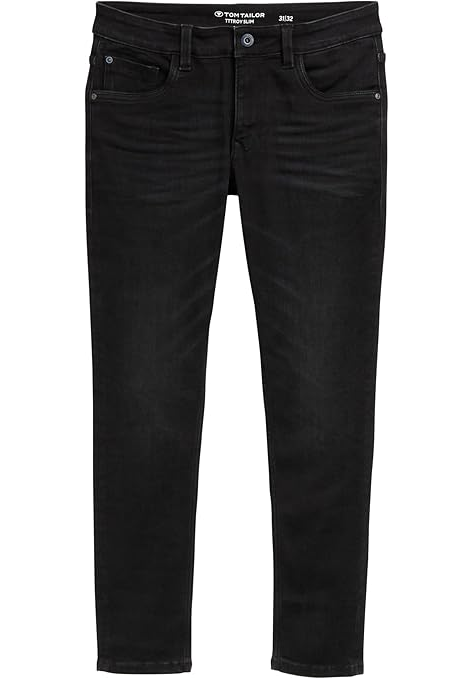 Джинси mens Jeans Troy Slim 1044968-10263 Tom Tailor Чорний  M, фото №5