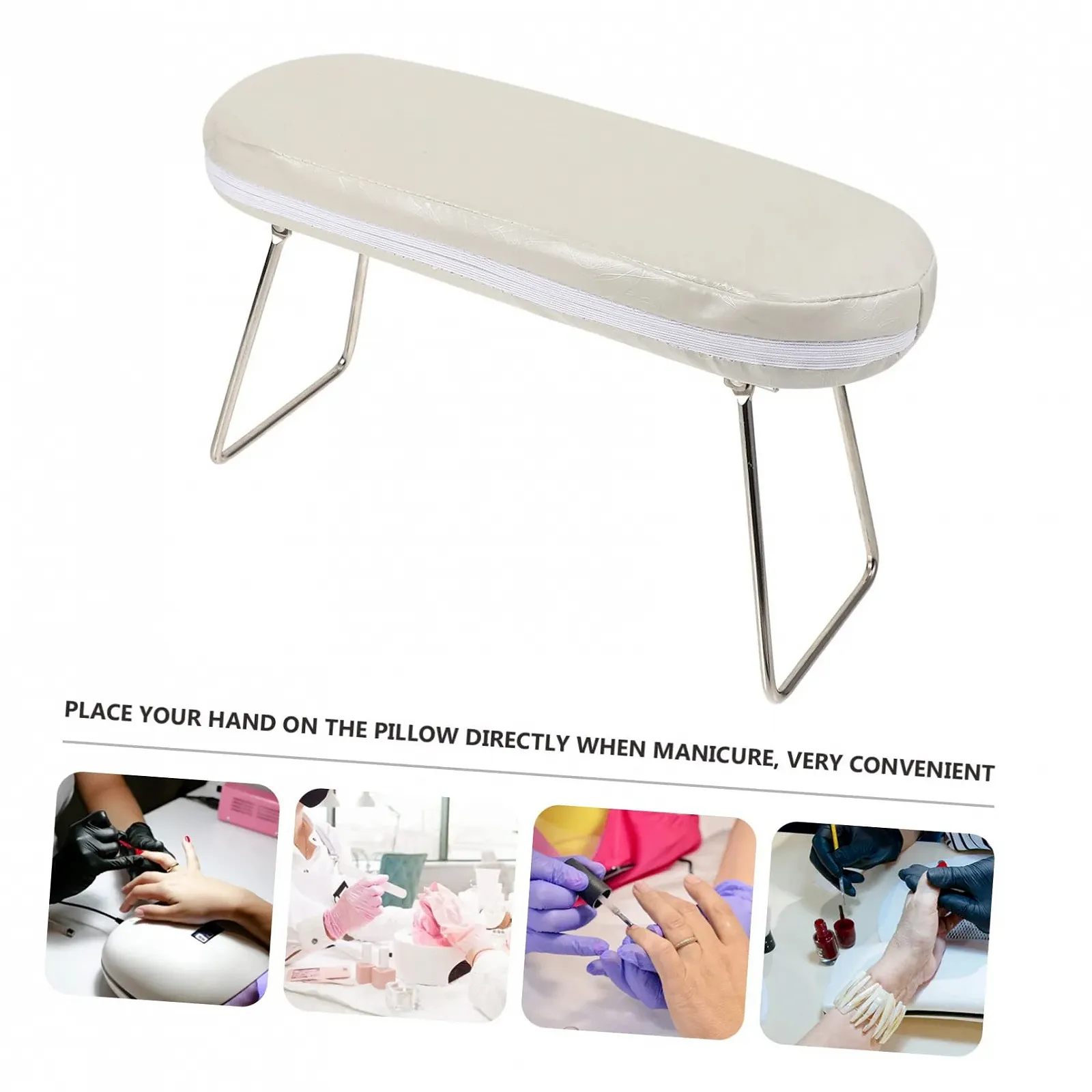 Підставка для рук Манікюрна Ipetboom Подушка з відкидними кронштейнами Шкіра, фото №4 Підставка для рук Манікюрна Ipetboom Подушка з відкидними кронштейнами Шкіра, фото №4