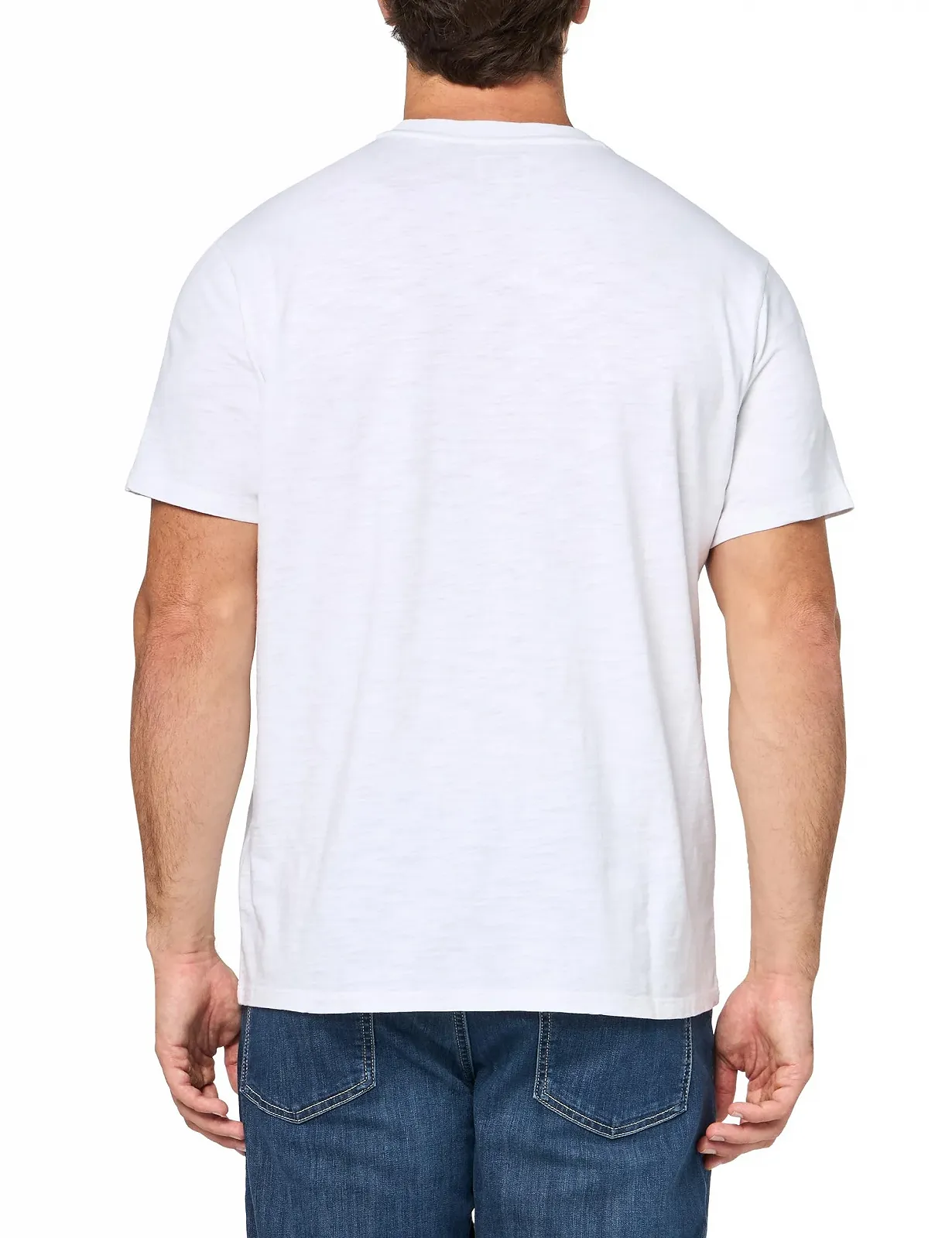 Футболка GUESS David Embroidery Crew, Чистий Білий, L, фото №3