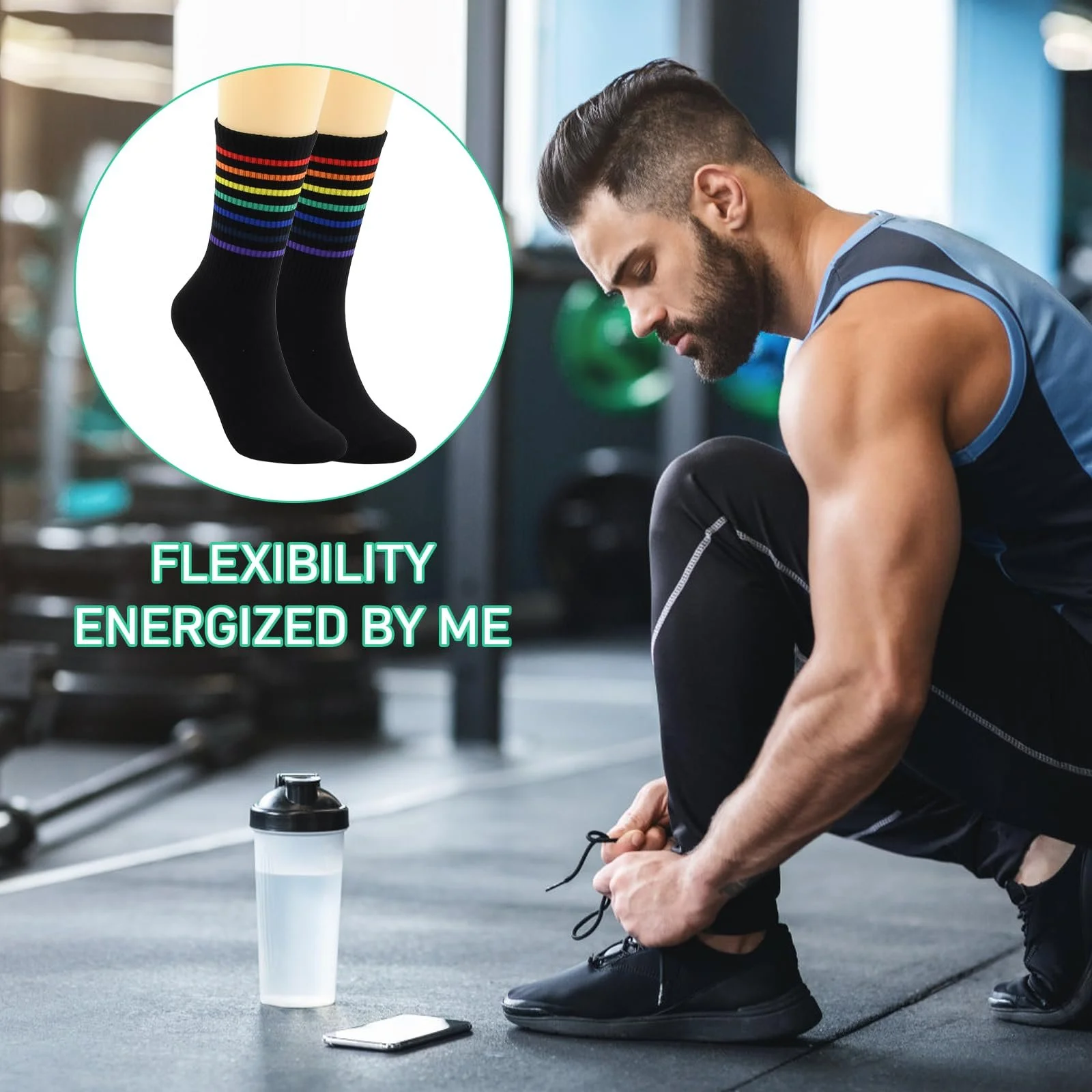 Шкарпетки Тенісні в стилі ретро для Чоловіків та Жінок 8 пар, фото №6