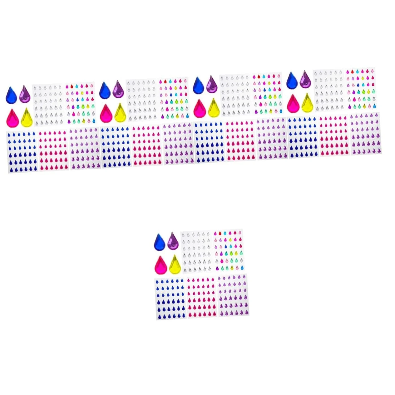 Стразы для макияжа глаз FRCOLOR 25 листов, драгоценные камни для ногтей, кристаллы для макияжа для глаз, фестивальные драгоценности для лица, стразы для ногтей, драгоценные камни для ногтей, фото №1