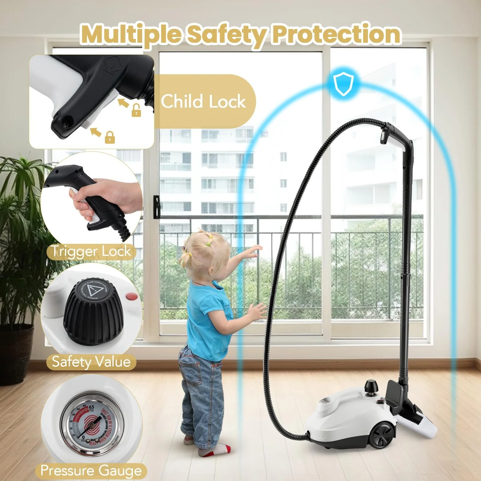 Пароочисник FANTASK 2000 Вт 5 бар 1.8 л, фото №6