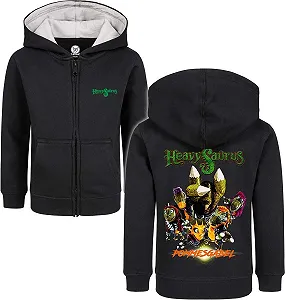 Дитяча Толстовка Heavysaurus Metal-Kids Pommesgabel Unisex Чорний - Фото 1
