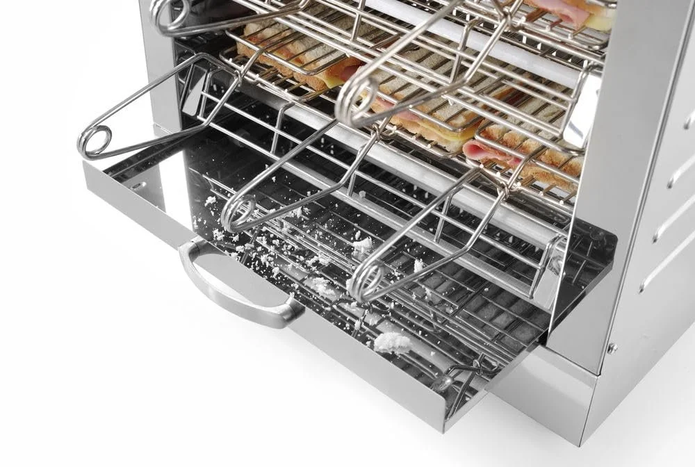 Тостер HENDI Multi-toaster, 2 шари з 6 щипцями, 15-хвилинний механічний таймер з дзвінком, нержавіюча сталь, фото №2