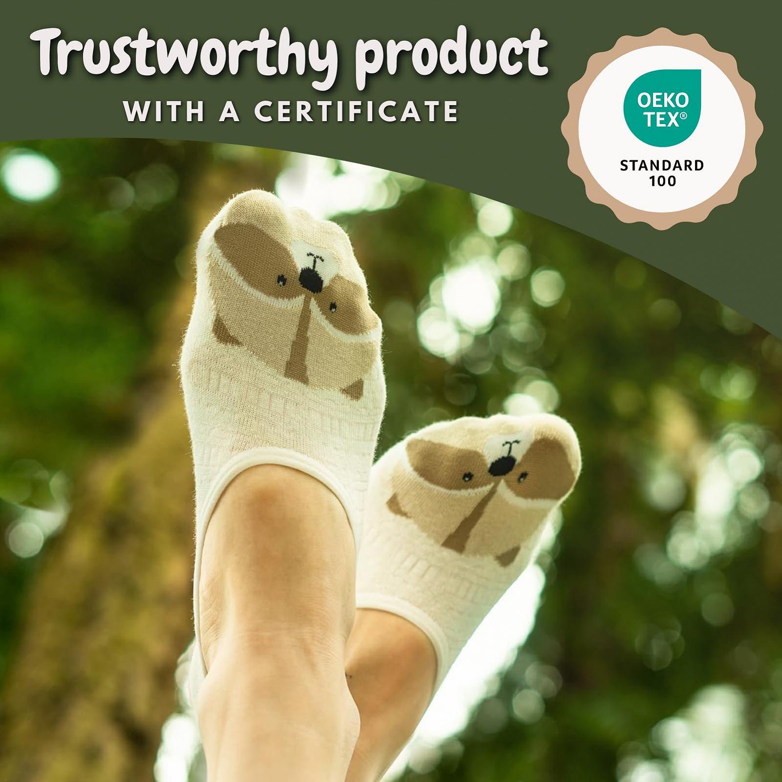 Носки Soxo Сникер Женские Носки с пальцами для женщин Балерина Женские носки 35-40 4-6 пары, фото №4