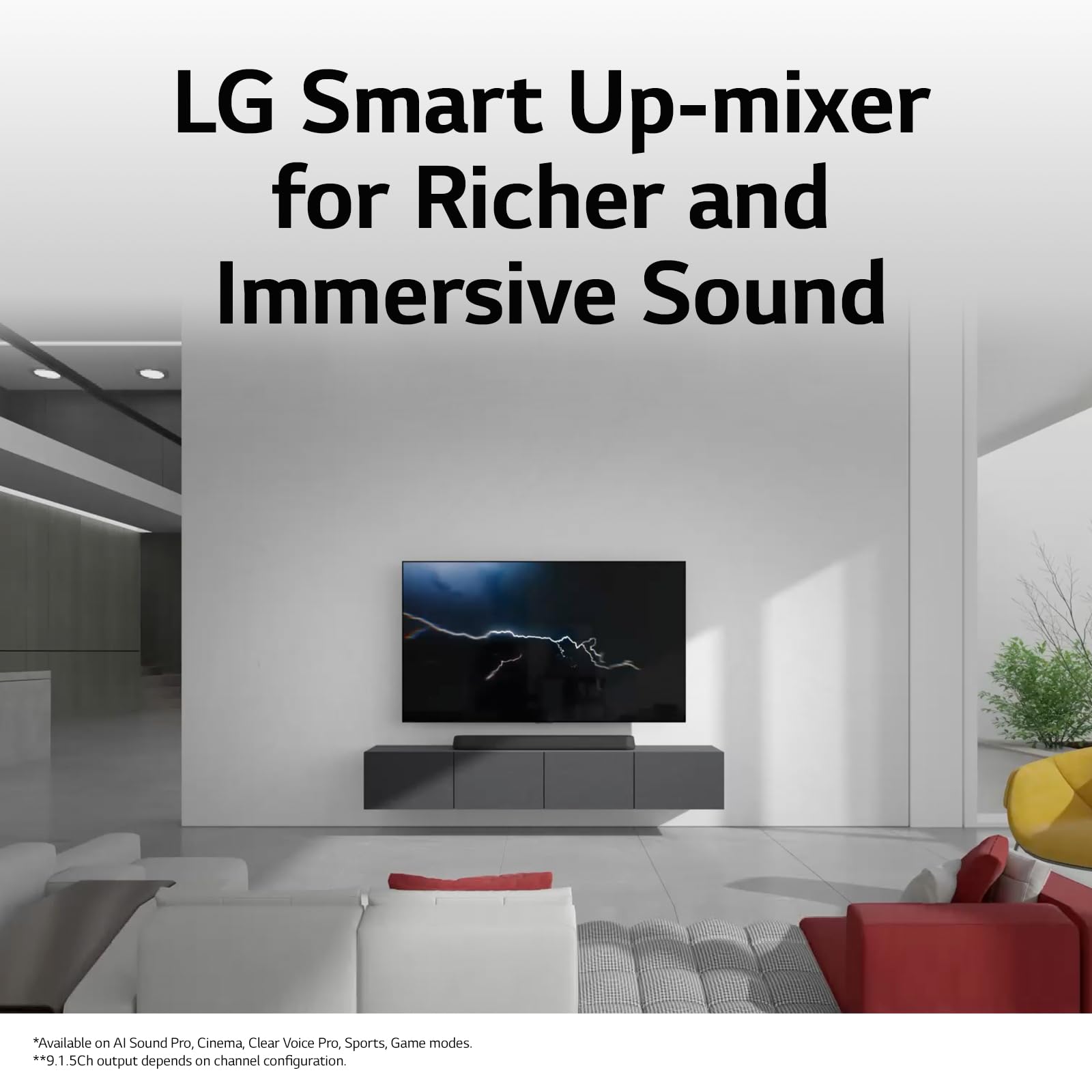 Саундбар LG SE6S 3.0 PS Dolby Atmos (Virtual) AI Sound Pro DTS:X (Virtual) Bluetooth 5.0 Чорний, фото №8
