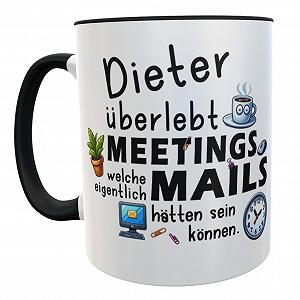 Керамическая Кружка Office 'Meeting Mails' с Юмором synthetic.ua - Фото 1