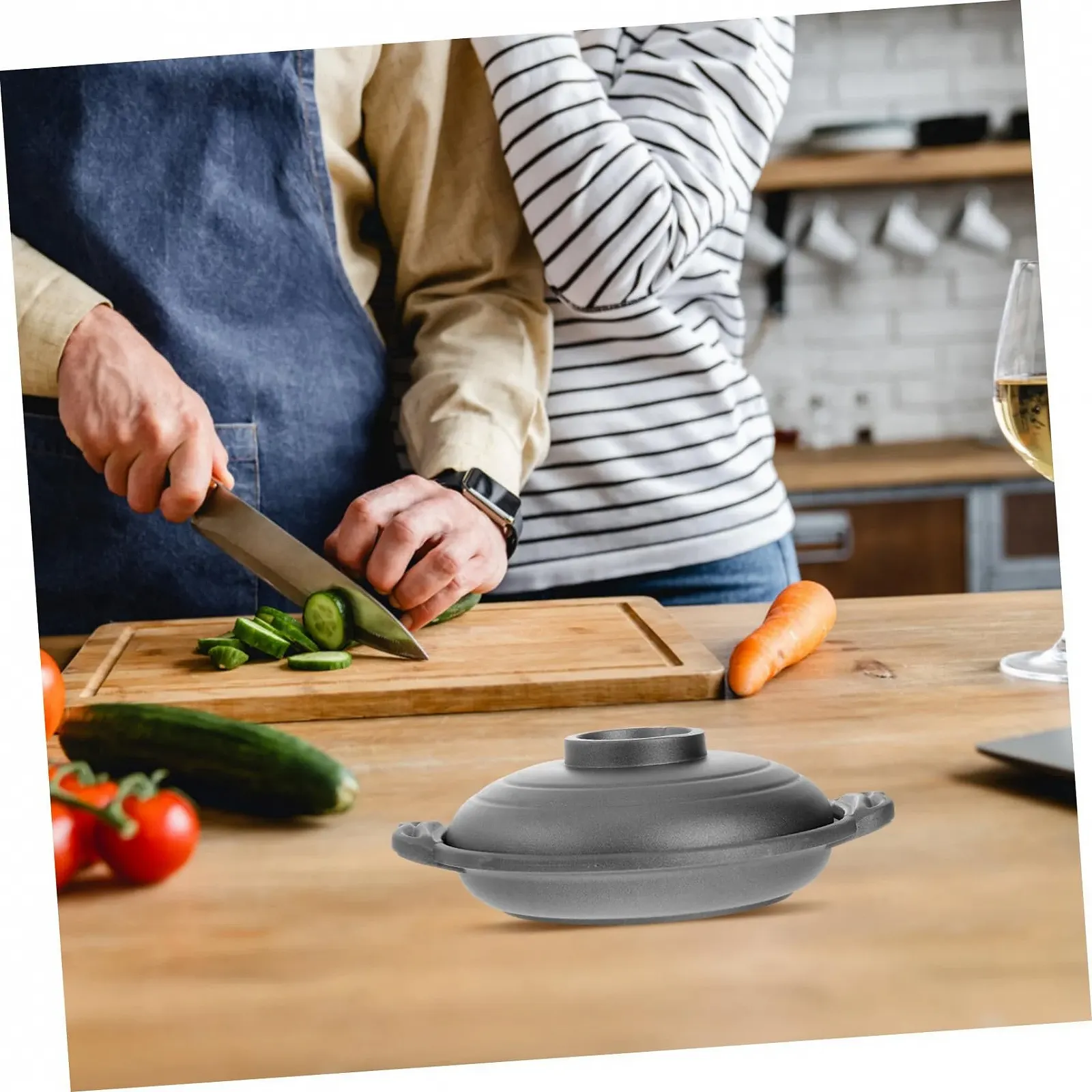 Кастрюля-сотейник Керамическая Антипригарная, фото №5