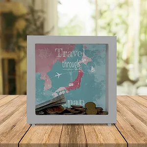 Скарбничка-рамка Wooden Frame Money Box Japan дерев'яна synthetic.ua - Фото 1