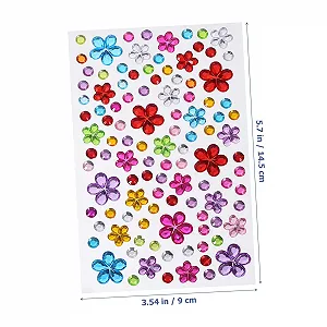 Наклейки акриловые Tofficu 8 листов, стразы для ногтей, ювелирные изделия, драгоценные камни для лица, для макияжа, самодельные украшения для лица synthetic.ua - Фото 1