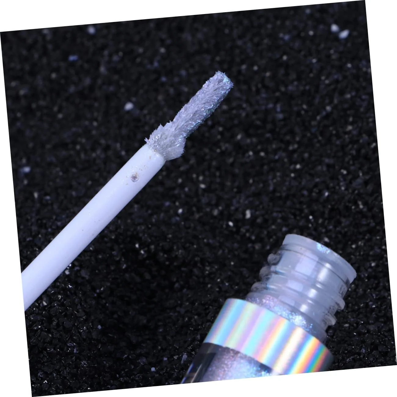 Рідка Підводка для очей Beaupretty металік, з блискітками, рожева, фото №6