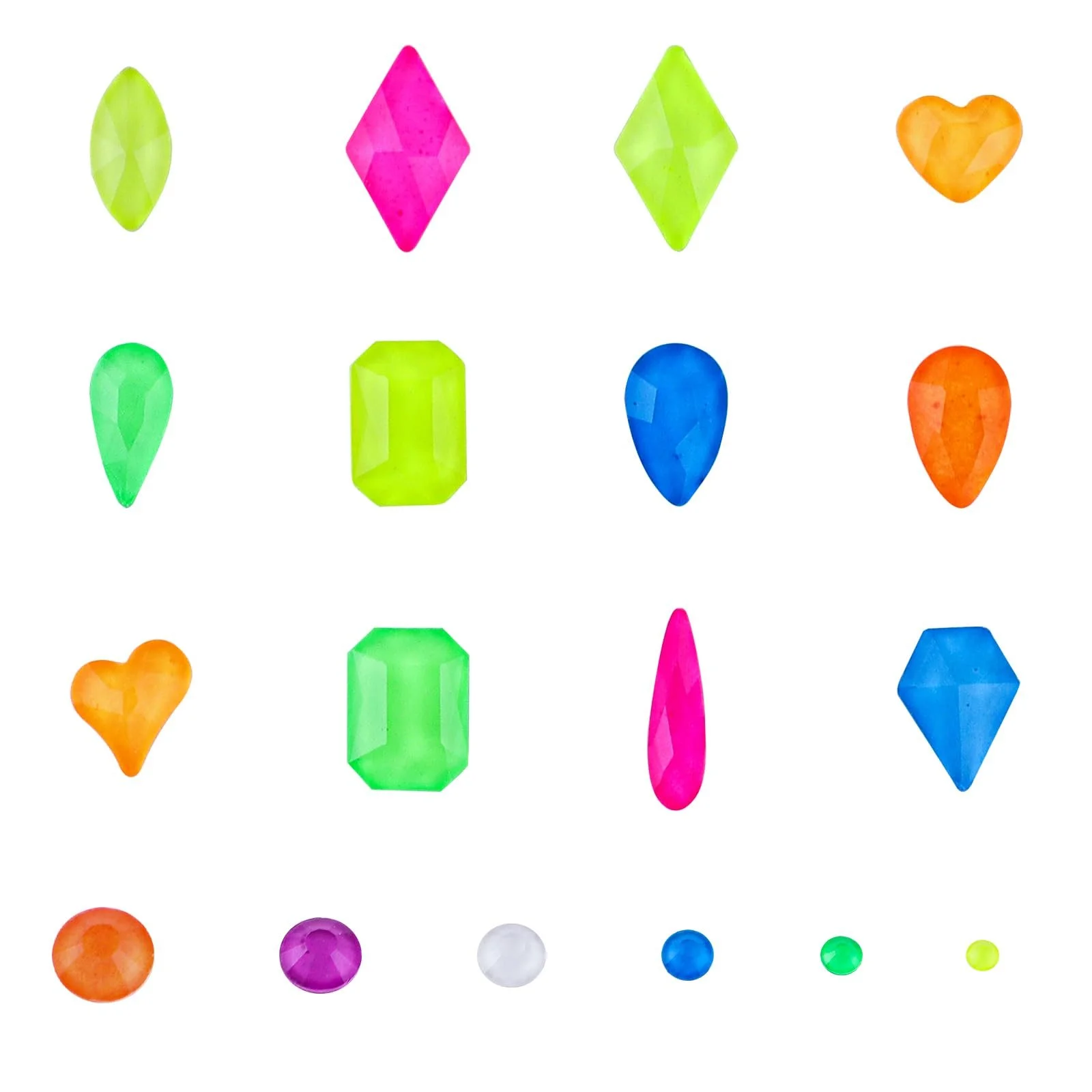 Стразы для ногтей Скло Crystal AB, 3120 шт, с плоской задней стенкой, набор блестящих страз с кристаллами и драгоценными камнями, с ручкой для точек и пинцетом, цвет: флуоресцентный, фото №5