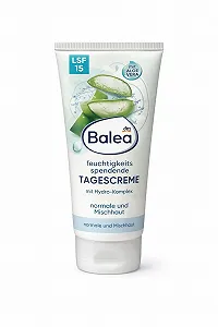 Купити Денний зволожувальний крем Balea SPF 15 з Hydro Complex та 10% Aloe Vera веганський - Фото 1 Денний зволожувальний крем Balea SPF 15 з Hydro Complex та 10% Aloe Vera веганський - Фото 1
