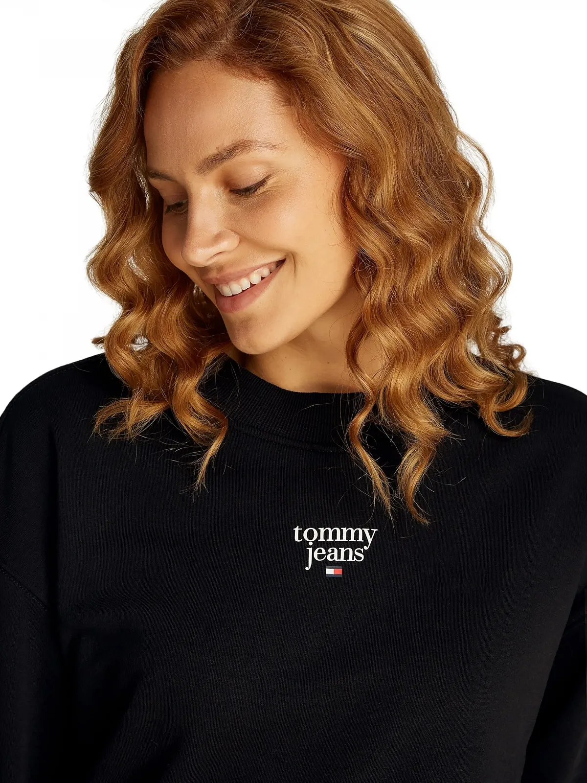Женский Свитшот Tommy Jeans Essential Logo 1 Crew EXT Пуловер, фото №3