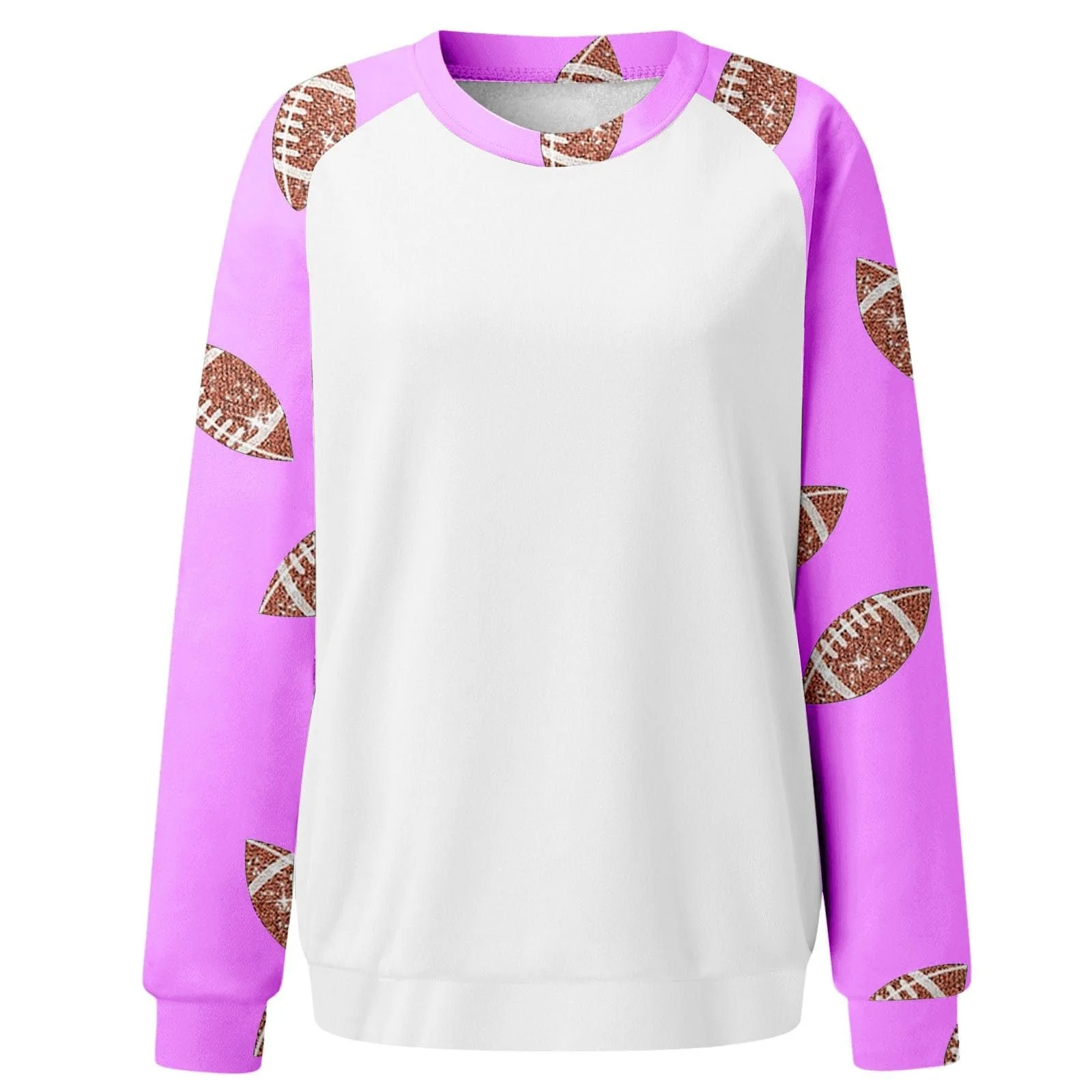 Женский свитшот Футбол Мама Игровой день Комфорт Футбольный сезон Gameday Футбол Графика Худи Легкий Футбольный Gameday Круглый вырез Рукав реглан Повседневная одежда Тенденциозный Готический, фото №3