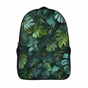 Рюкзак DPEOANEBN Tropical Leaf для дівчаток-підлітків, шкільний, для початкової школи, дитячий, повсякденний, 40x28x16 см - Фото 1