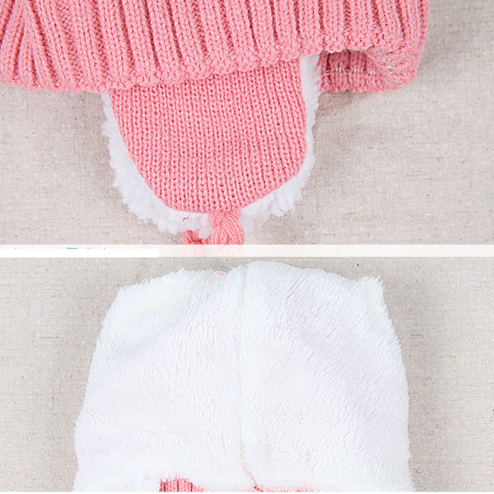 Детская зимняя шапка с ушками медвежонка, фото №4