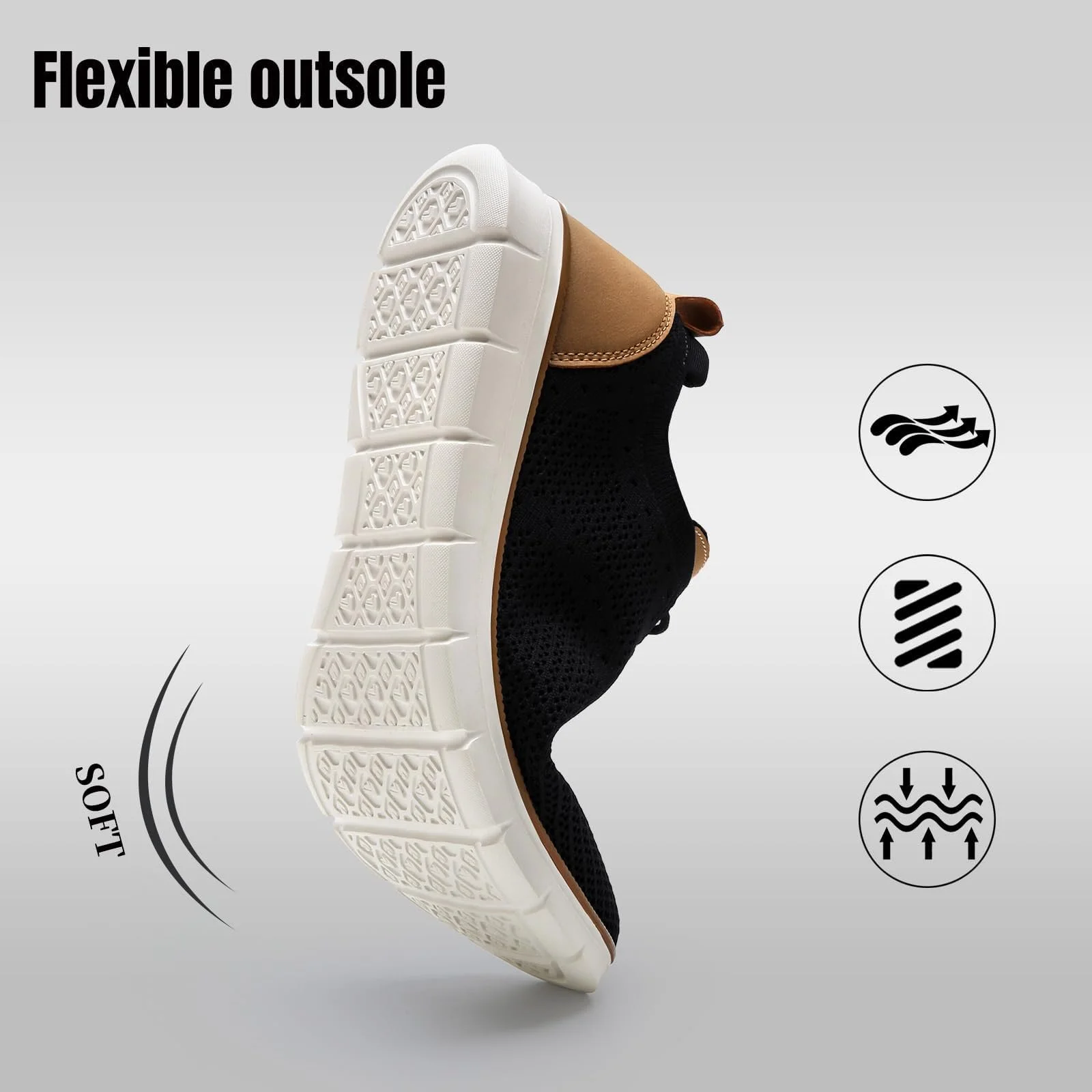 Кросівки LEZTA Оксфорди, ділові, сітчасті, дихаючі, спортивні, тенісні, для ходьби, комфортні, фото №4