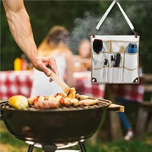 Сумка-органайзер для столових приборів Dajidafu для кемпінгу та пікніка synthetic.ua - Фото 1