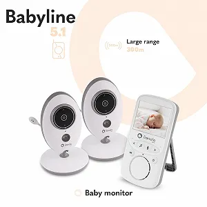 Відеоняня Lionelo Babyline 5.1 300 м 2 Cameras Night Mode VOX synthetic.ua - Фото 1