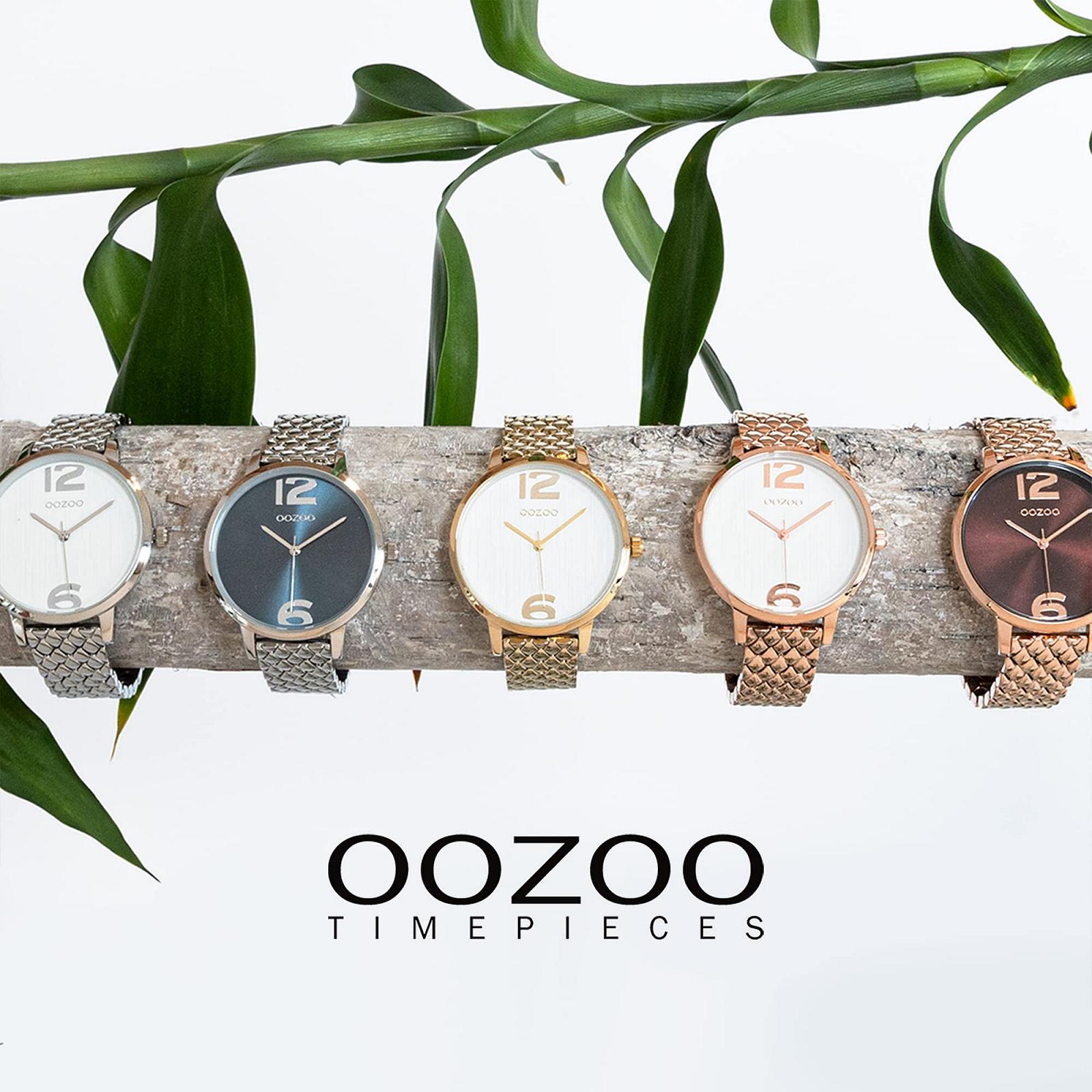 Часы Oozoo Timepieces Женские Наручные Часы Металлический Ремешок 15 мм, фото №5