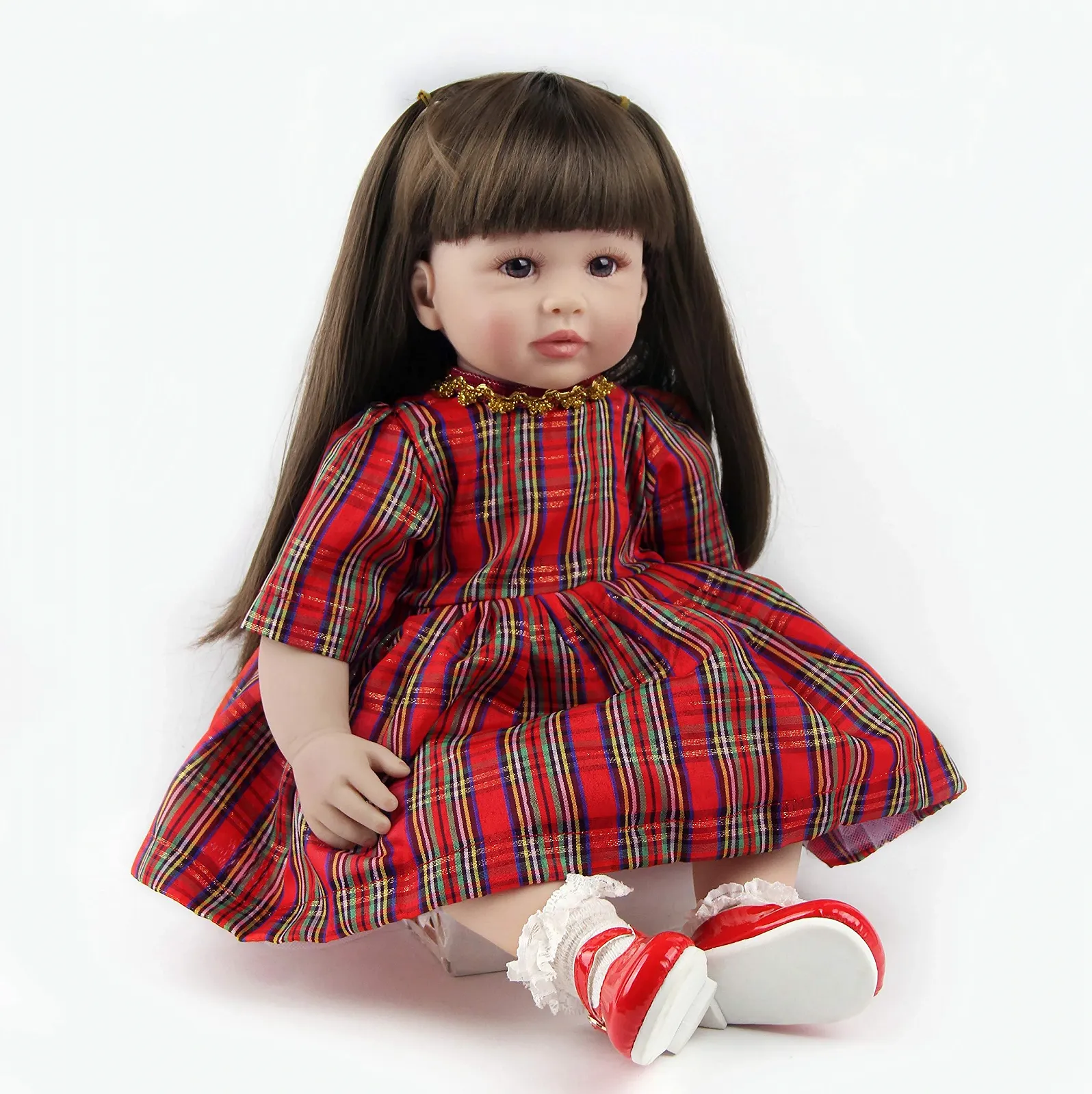 Кукла ZIYIUI Reborn Toddler 60 см Мягкий силиконовый винил Девочка с длинными волосами, фото №4 Кукла ZIYIUI Reborn Toddler 60 см Мягкий силиконовый винил Девочка с длинными волосами, фото №4