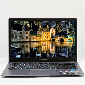 Ноутбук 14" Medion (Lenovo Group) Akoya E14223 Intel RAM 4 ГБ  eMMC 128 ГБ IPS FullHD Ультрабук Win10 - Фото 1