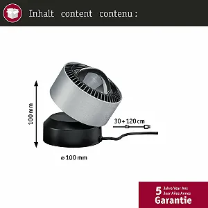 Настольная лампа Paulmann 79718 LED 2700K с диммером synthetic.ua - Фото 1