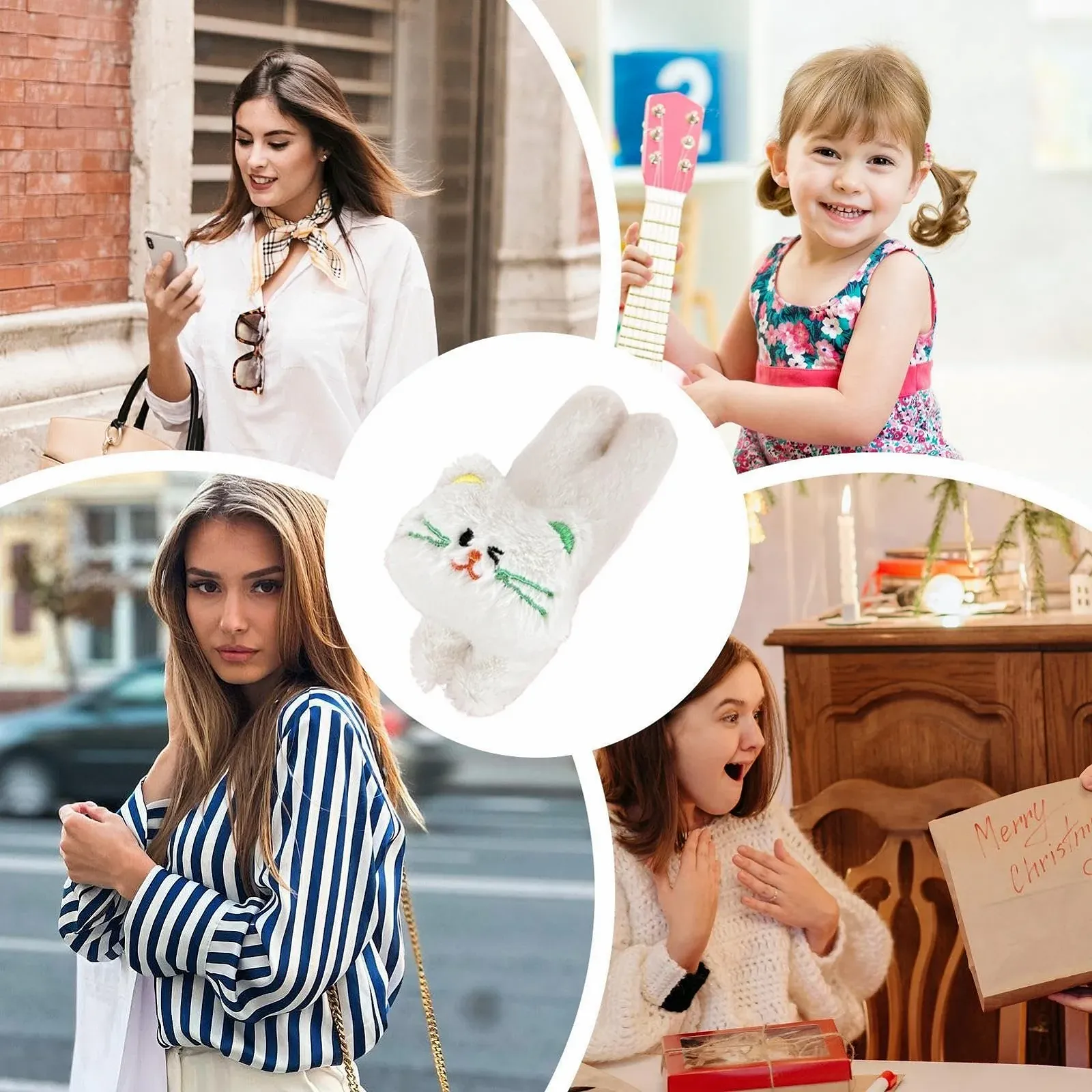 Заколка для волос плюшевая Кот, фото №3 Заколка для волос плюшевая Кот, фото №3