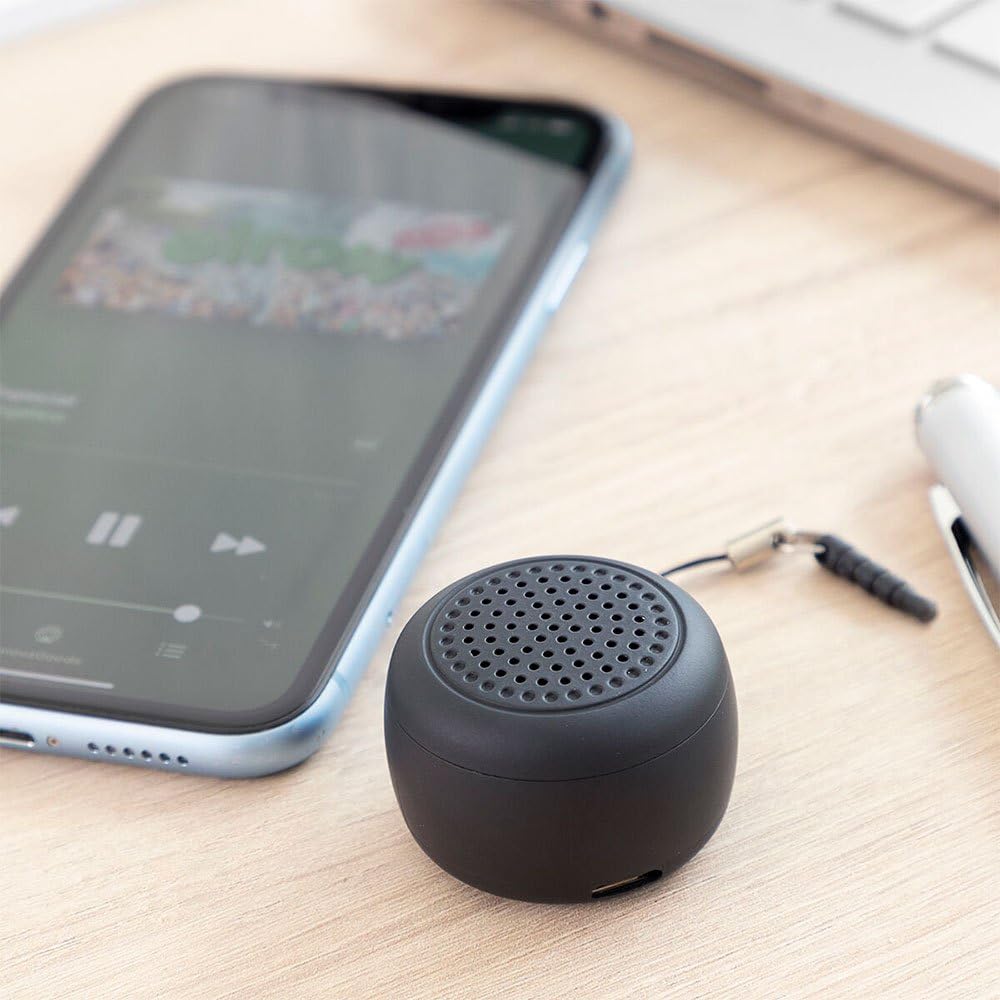 Колонка InnovaGoods Mini Wireless Rechargeable Black, фото №5