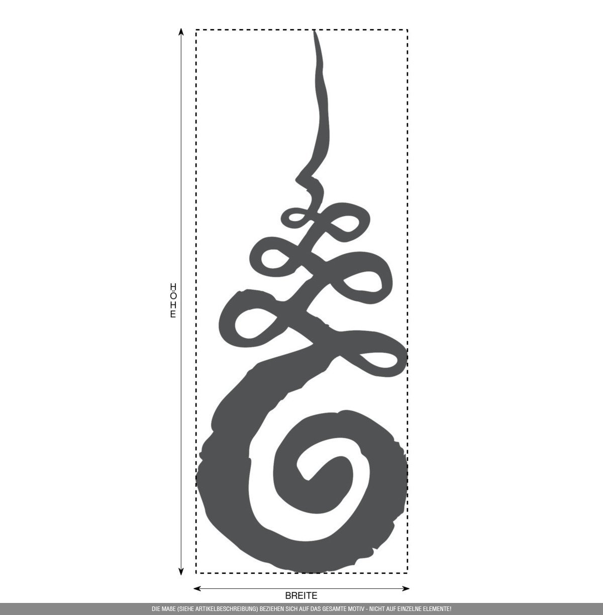 Наклейка на стіну Clickan Dprint Символ Уналоме Вінілова PVC, фото №3 Наклейка на стіну Clickan Dprint Символ Уналоме Вінілова PVC, фото №3