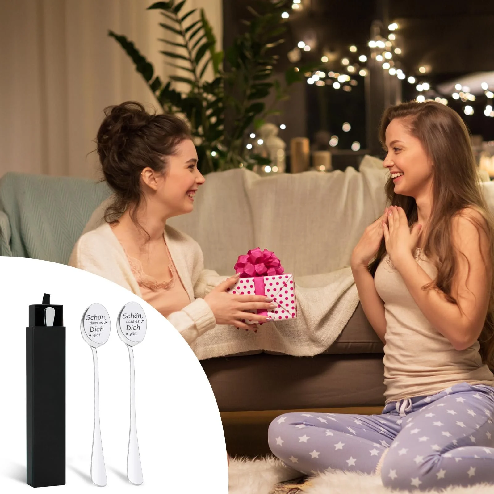 Набір кавових ложок з гравіюванням, фото №7