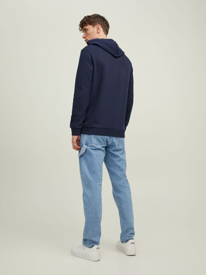 Худі JCOLOGAN SWEAT HOOD AW22 SN 12216327-Navy Blazer Jack&Jones Темно-синій L, фото №2