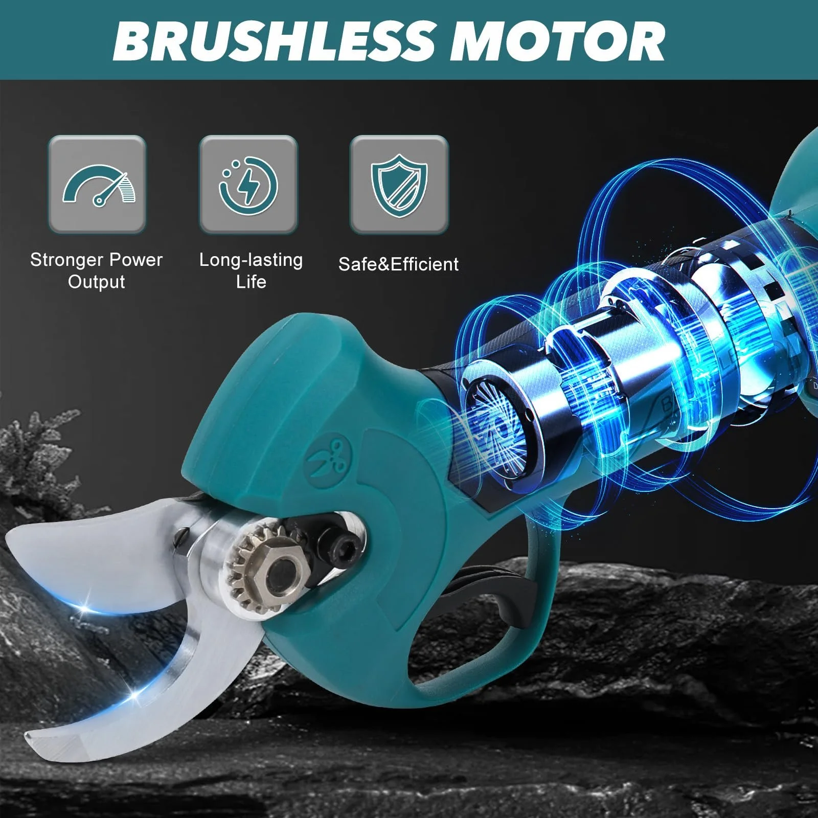 Секатор WingFly акумуляторний електричний 45 мм з 2 x 21 V 1500 mAh батареями, фото №4