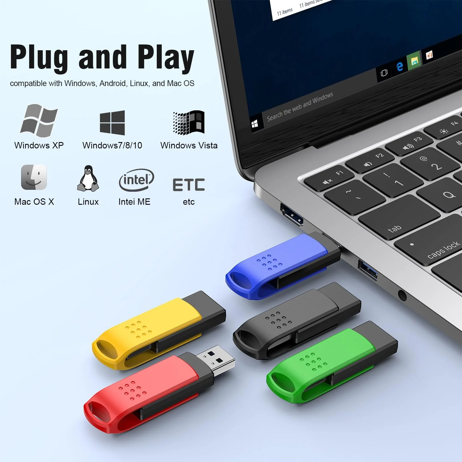 USB-накопичувач KOOTION 64 ГБ 5 штук USB 3.0, фото №4