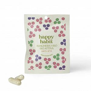 Маска для лица Порошковая Органическая Happy Habit Active Anti-Ageing Эффективный Натуральный Уход для лица 2 Компостируемые Капсулы Vegan - Фото 1