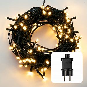LED гірлянда Hellum Mini White, 40 шт., з трансформатором, довжина 13.9 м, для внутрішнього та зовнішнього використання - Фото 1