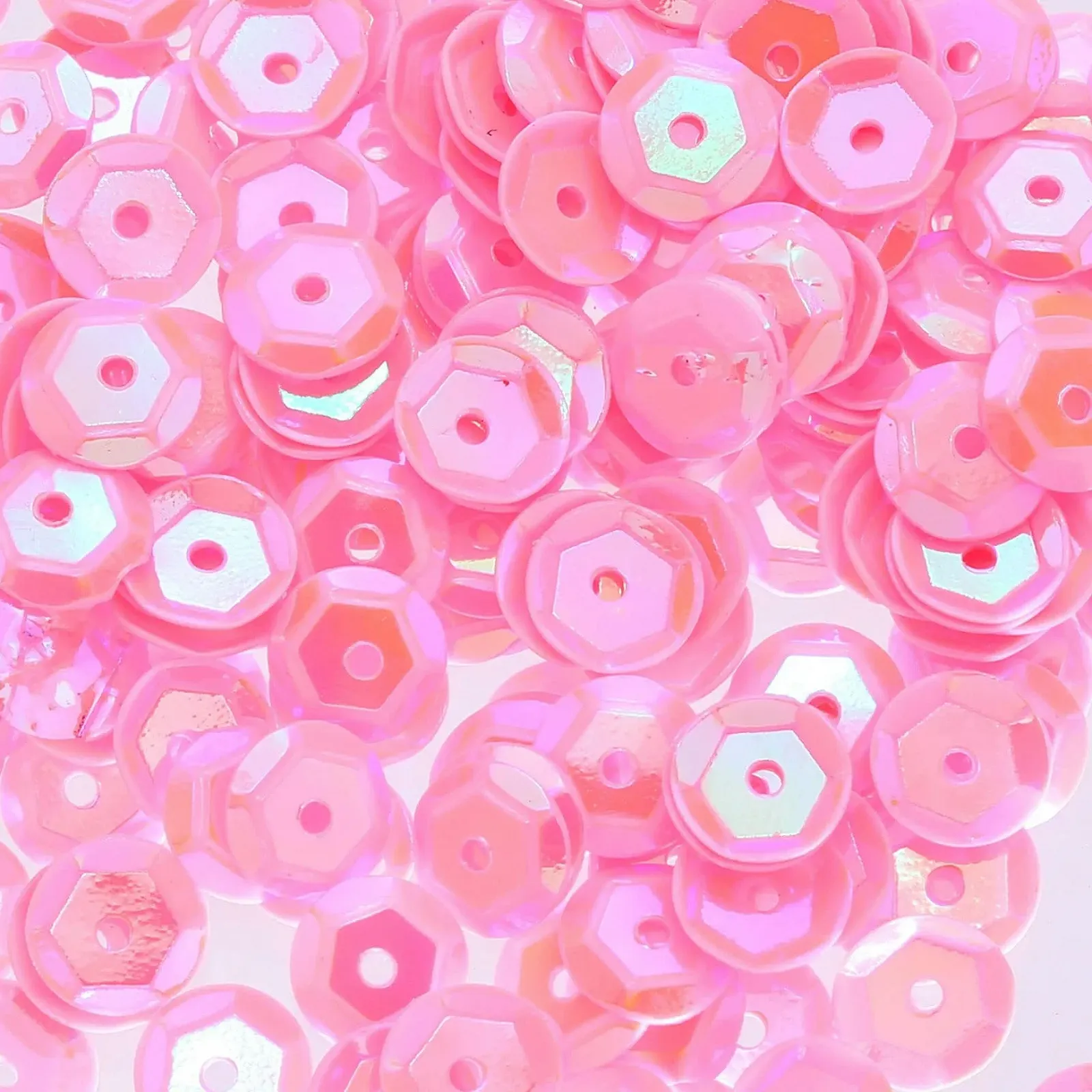 Блёстки 4 мм 6 мм 7 мм Рассыпные круглые блёстки в форме чаши 5 г - 6 мм 380 штук, фото №1