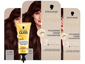 Крем-фарба Schwarzkopf Creme Supreme 5-69 Фіолетово-коричневий (3 x 182 мл) - Фото 1