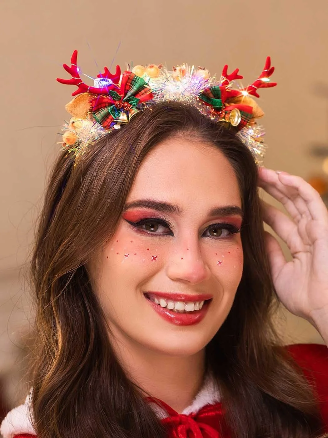 Обруч IYOU Святковий Різдвяний Головний Убір, фото №7
