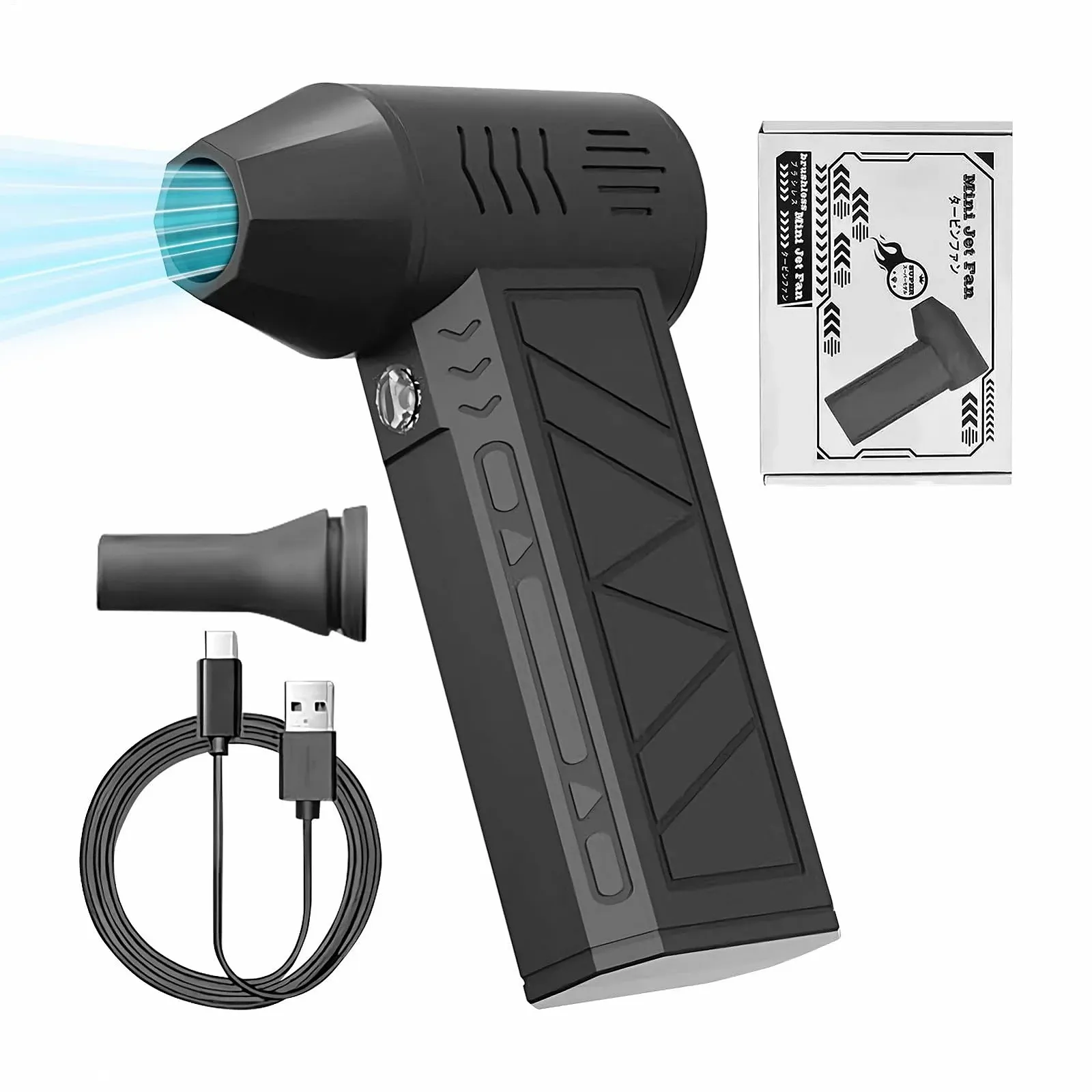 Электрическая воздуходувка Portable Cordless Adjustable Turbo Airflow System, фото №1 Электрическая воздуходувка Portable Cordless Adjustable Turbo Airflow System, фото №1