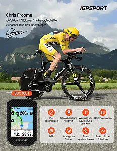 Велокомпьютер iGPSPORT BSC300T GPS Wireless Bluetooth ANT+ (BSC300T) synthetic.ua - Фото 1