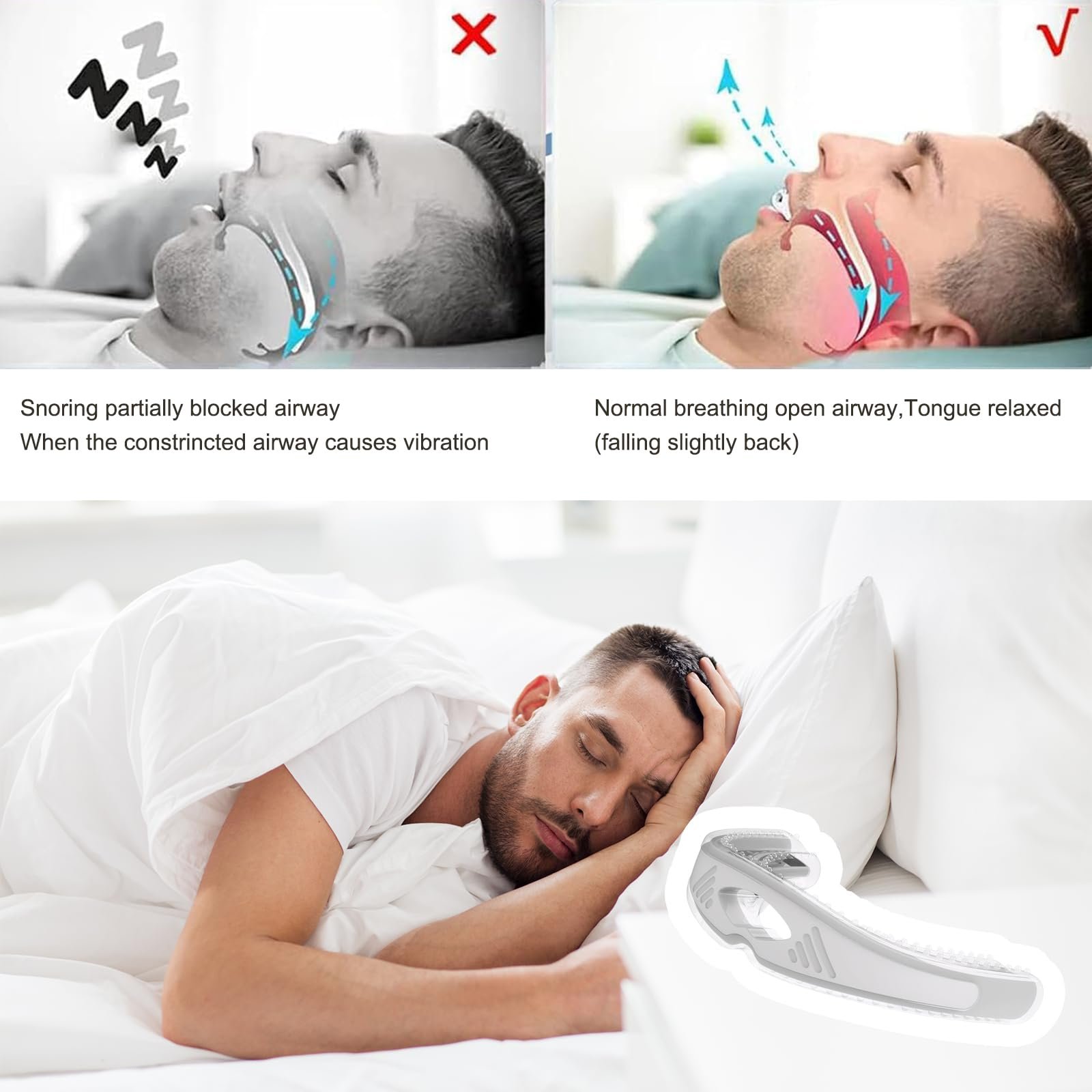 Капа від хропіння, Капа проти хропіння, Харчовий силікон, фото №4 Капа від хропіння, Капа проти хропіння, Харчовий силікон, фото №4