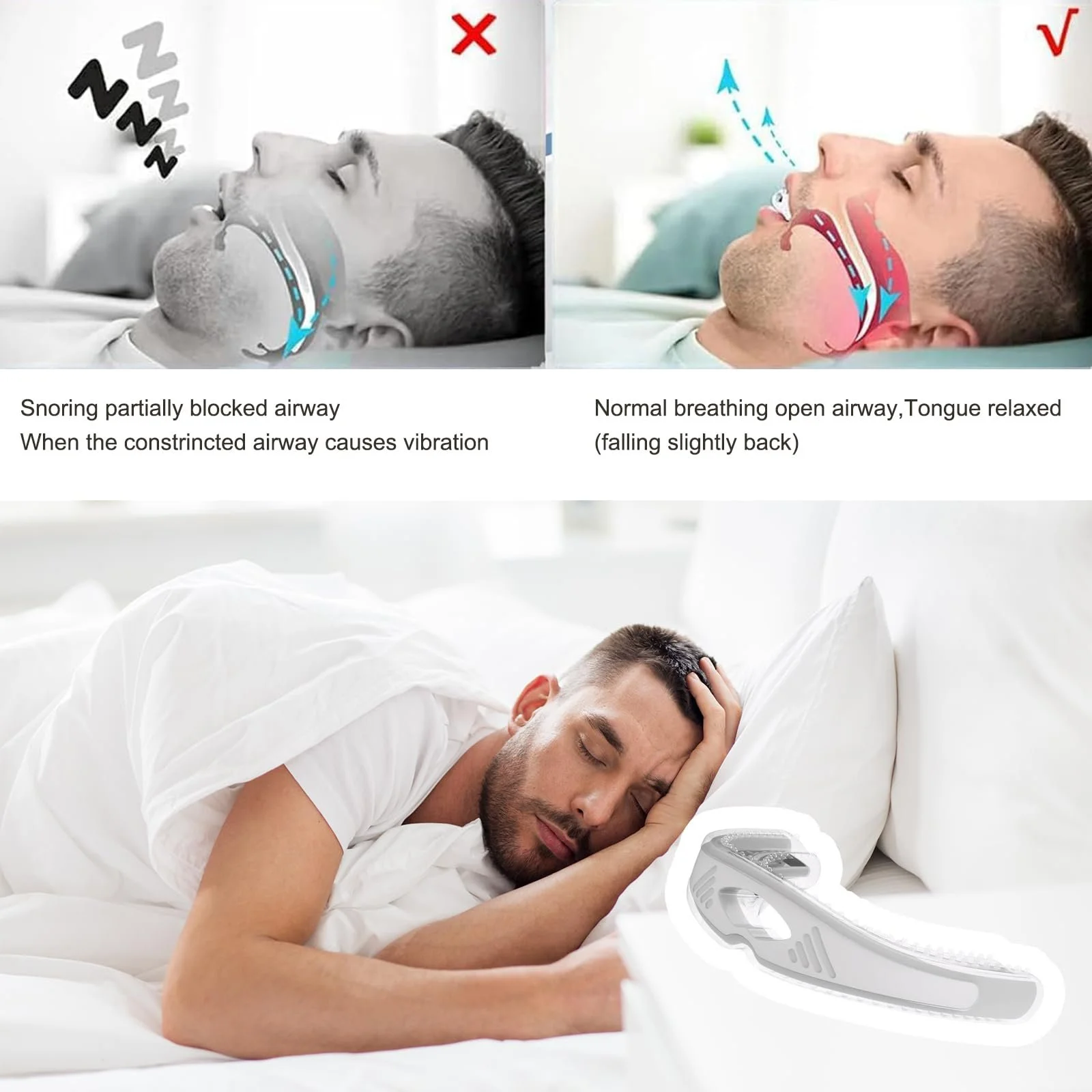 Капа від хропіння, Капа проти хропіння, Харчовий силікон, фото №4 Капа від хропіння, Капа проти хропіння, Харчовий силікон, фото №4