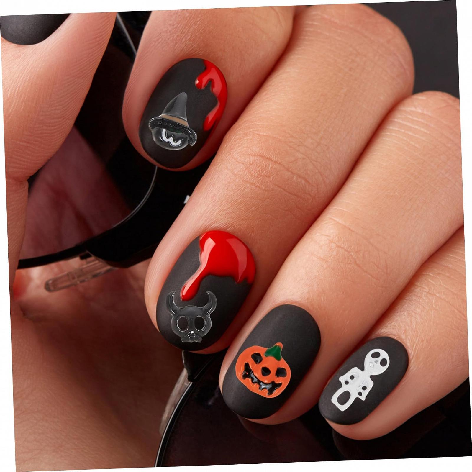 Украшение для ногтей ABOOFAN 60 шт., подвеска для маникюра, наклейки для ногтей на Хэллоуин, 3D украшение для ногтей, декор для ногтей, украшения для сверления ногтей Miss Alloy, фото №8 Украшение для ногтей ABOOFAN 60 шт., подвеска для маникюра, наклейки для ногтей на Хэллоуин, 3D украшение для ногтей, декор для ногтей, украшения для сверления ногтей Miss Alloy, фото №8