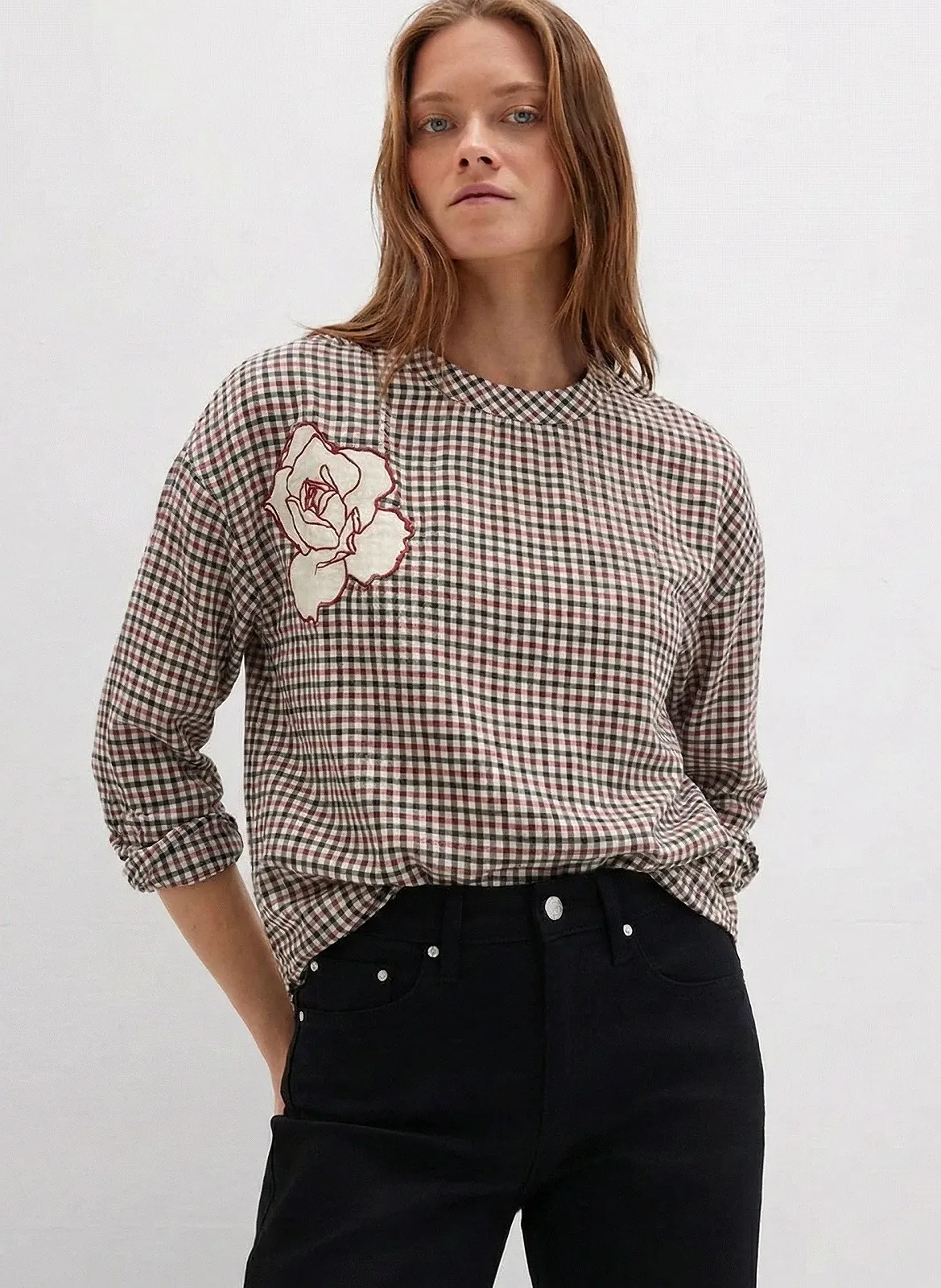 Жіноча блуза MAVI Embroidered Blouse у відтінку Antique White - M, фото №1