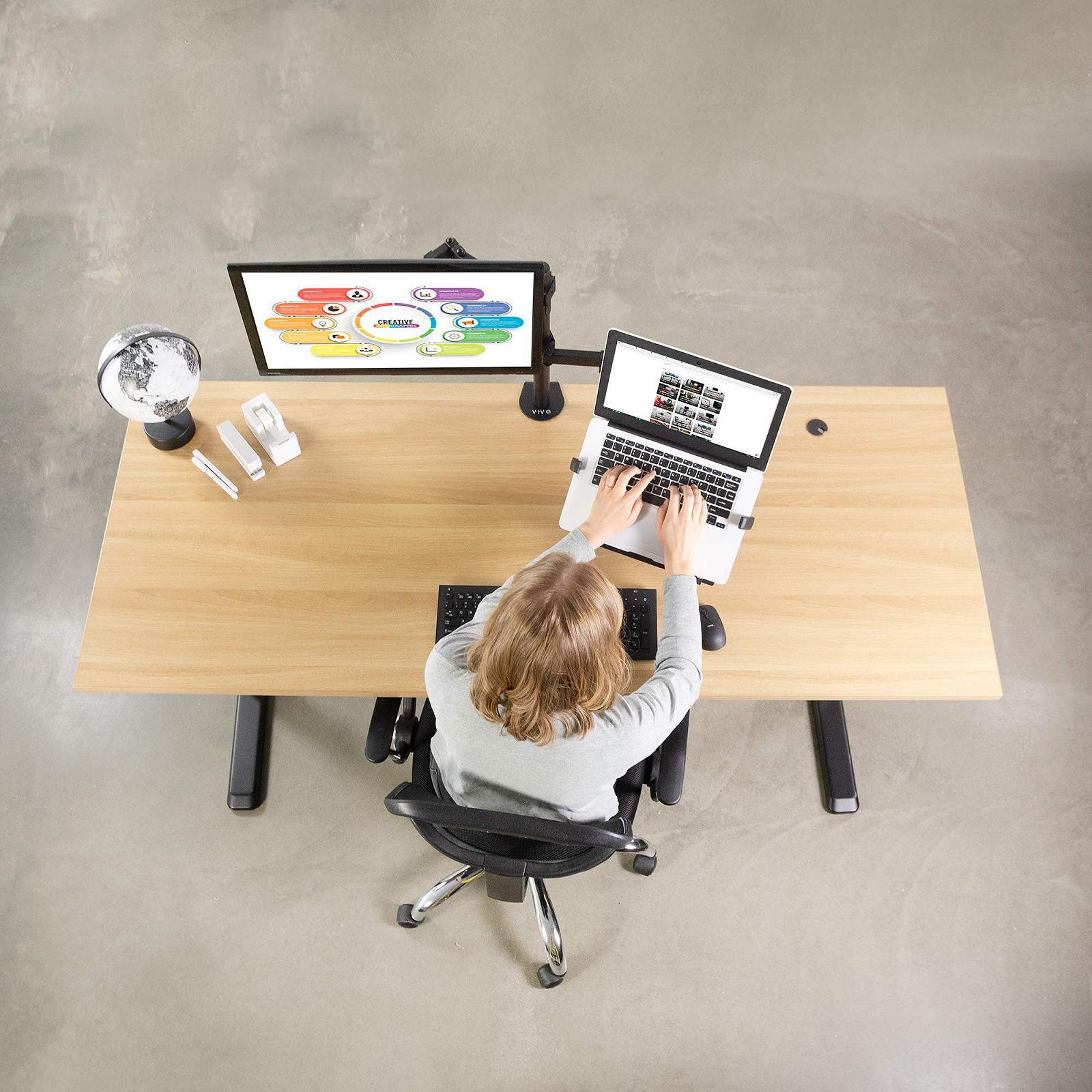 Підставка для ноутбука VIVO Universal Adjustable для моніторів, сумісних з VESA, для ноутбуків і планшетів 10-15,6 дюймів, фото №6