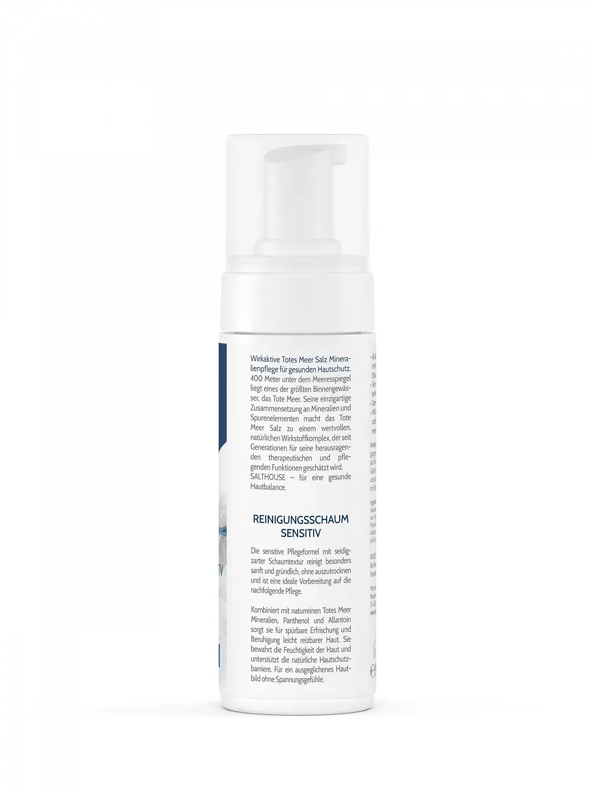 Пінка для вмивання Salthouse Dead Sea Therapy Sensitive для чутливої шкіри обличчя з пантенолом і алантоїном, 150 мл, фото №2